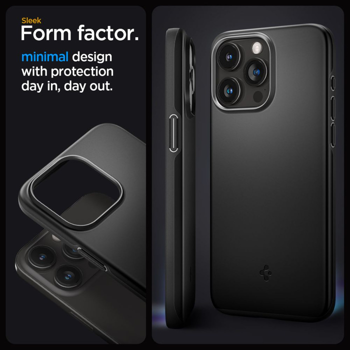 Etui Spigen Thin Fit iPhone 15 Pro Black Case