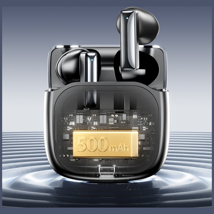 Słuchawki bezprzewodowe AWEI TP100 ENC   Bluetooth 5.4 TWS + stacja dokująca czarny