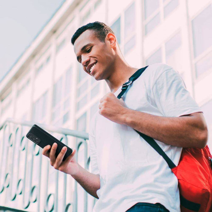 Spigen A53 5G Liquid Air ETUI Matte Black + Szkło 3MK Flexible Glass Lite