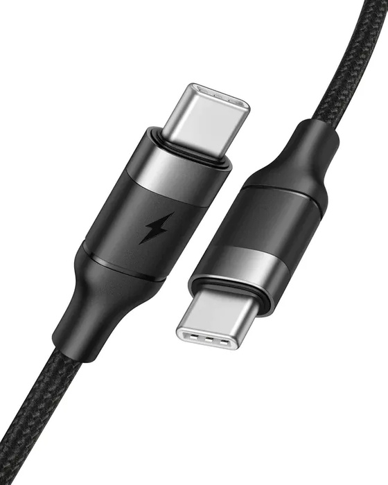 Kabel Typ C do Typ C VEGER PD 5A 100W CC02 1,5 m czarny 