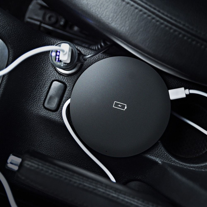 FORCELL F-ENERGY szybka ładowarka indukcyjna Qi QC 15W czarna