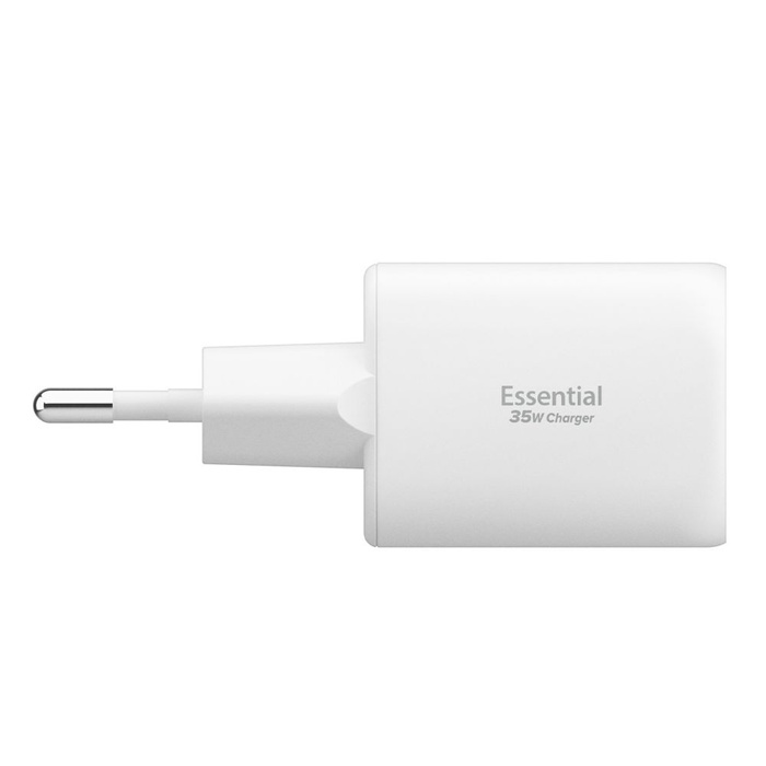 ŁADOWARKA SIECIOWA SPIGEN ESSENTIAL EE352EU 2-PORTOWA 35W BIAŁA