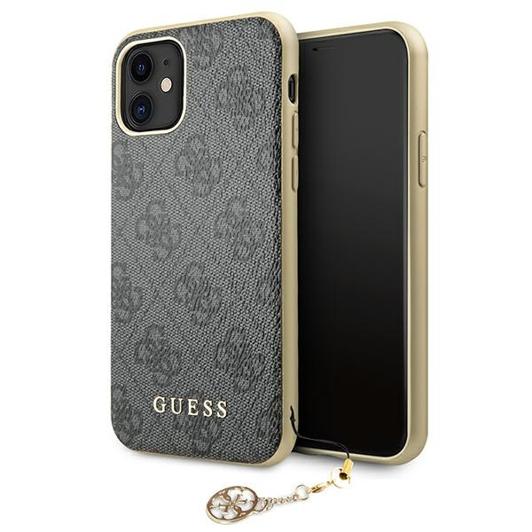 Etui GUESS Apple iPhone 11 4G Charms Collection Szary Hardcase CASE