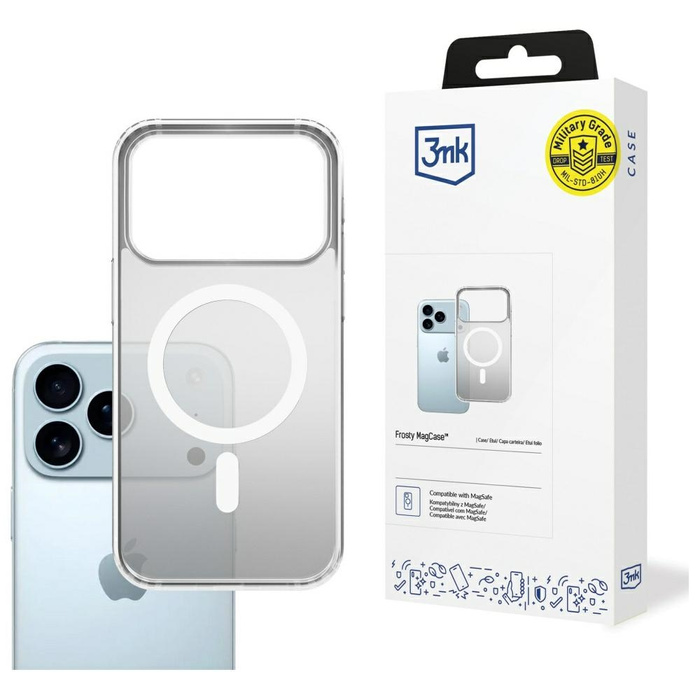 Etui 3MK Frosty MagCase do Apple iPhone  17 Pro biały