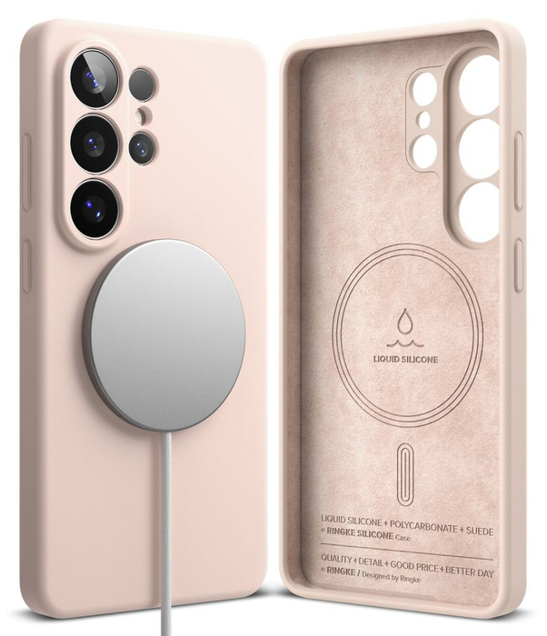RINGKE SILICONE MAGNETIC MAGSAFE GALAXY S26 ULTRA PINK SAND