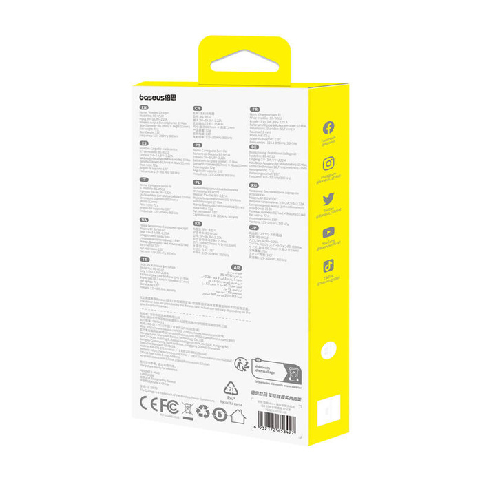 Podstawka ładująca 15W Baseus Simple Mini4 (czarna)