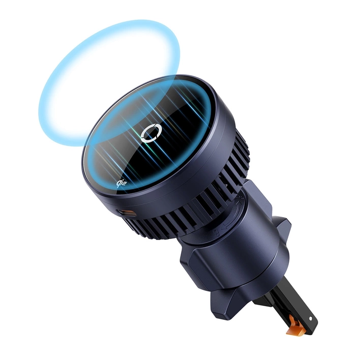 Samochodowy uchwyt  Baseus MagPro z ładowarką indukcyjną  15W Qi2.0 (czarny)