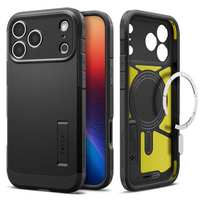 ETUI SPIGEN IPHONE 17 PRO TOUGH ARMOR ”T” MAG MAGSAFE CZARNE