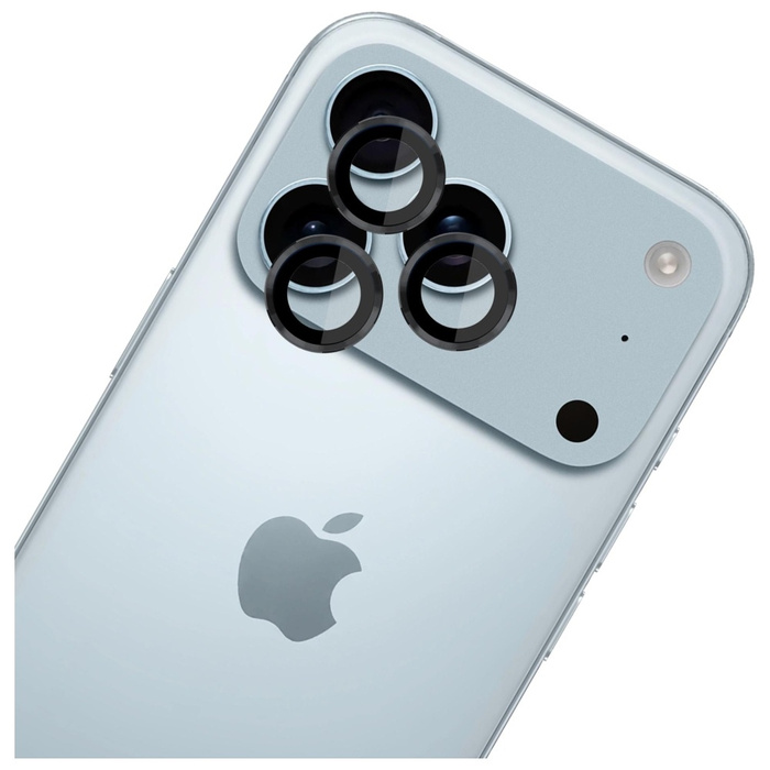 Ochrona na obiektyw aparatu 3MK iPhone 17 Pro /17 Pro Max Lens Protection Pro Czarny