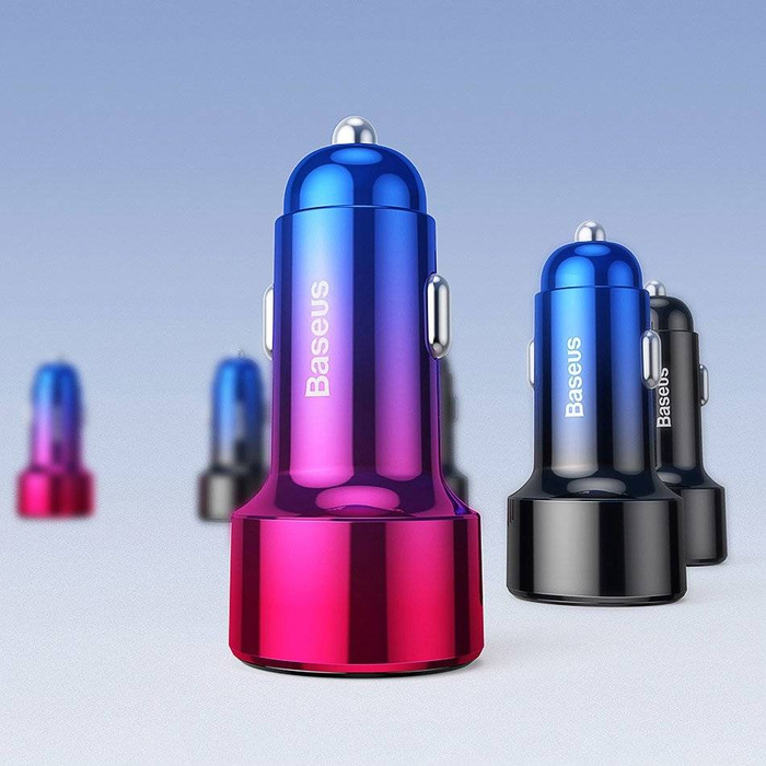 [PO ZWROCIE] Baseus Magic Series Dual QC - ładowarka samochodowa Quick Charge 3.0 2x USB 45W 6A czarny (CCMLC20A-01)