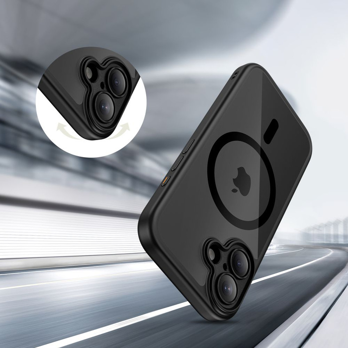 TECH-PROTECT MAGPEAK MAGSAFE CC IPHONE 17 BLACK/CLEAR