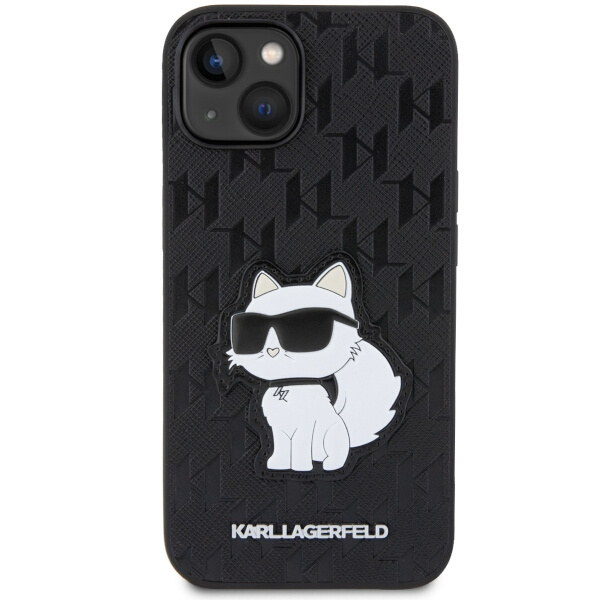 Etui Karl Lagerfeld KLHCP14SSAKHPCK iPhone 14 6.1" czarny/black Saffiano Monogram Choupette Case