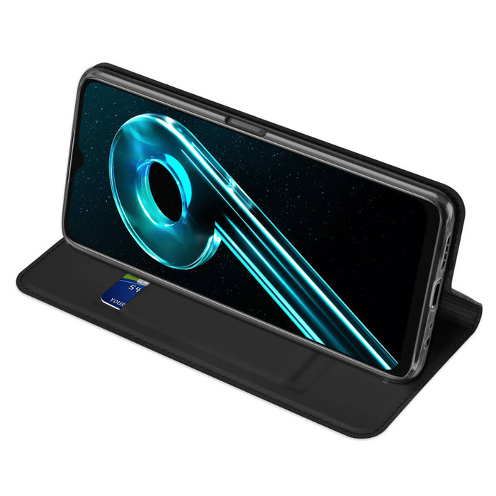Etui Dux Ducis Skin Pro etui do Realme 10 5G / Realme 9i 5G pokrowiec z klapką portfel na kartę podstawka czarne Case