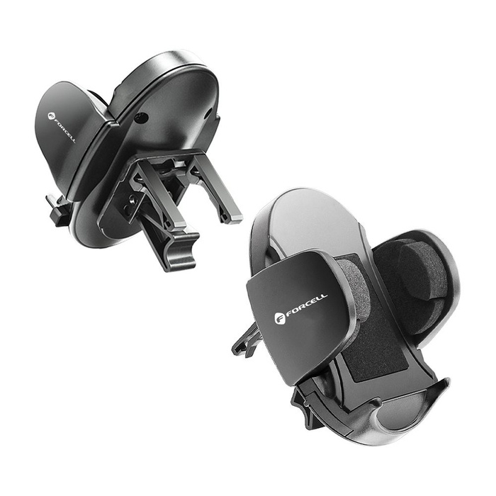 Uchwyt na telefon do samochodu uniwersalny Forcell F-Grip Oval 17 cm do szyby / deski / kratki czarny