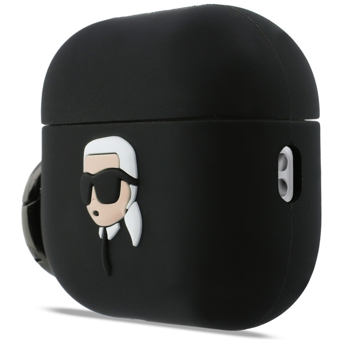 Etui Karl Lagerfeld Silicone Karl Head   3D do AirPods Pro 3 czarny