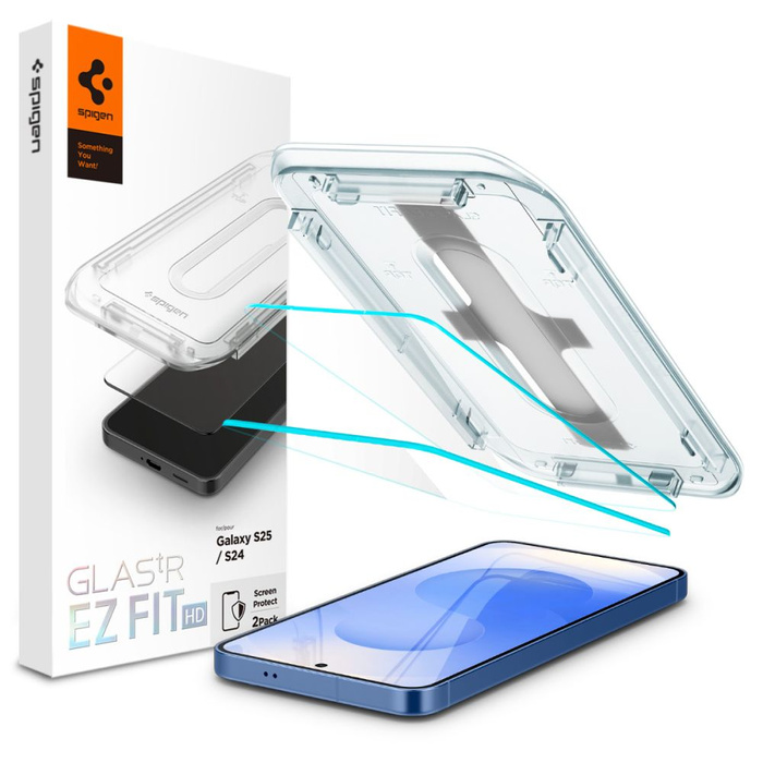 Szkło Hartowane Spigen Glas.tr ”ez Fit” 2-pack Samsung Galaxy S25 / S24 Clear