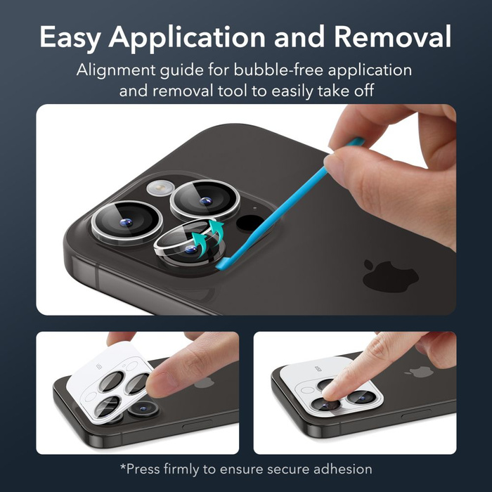 Szkło Hartowane Esr Camera Lens iPhone 15 Pro / 15 Pro Max Clear