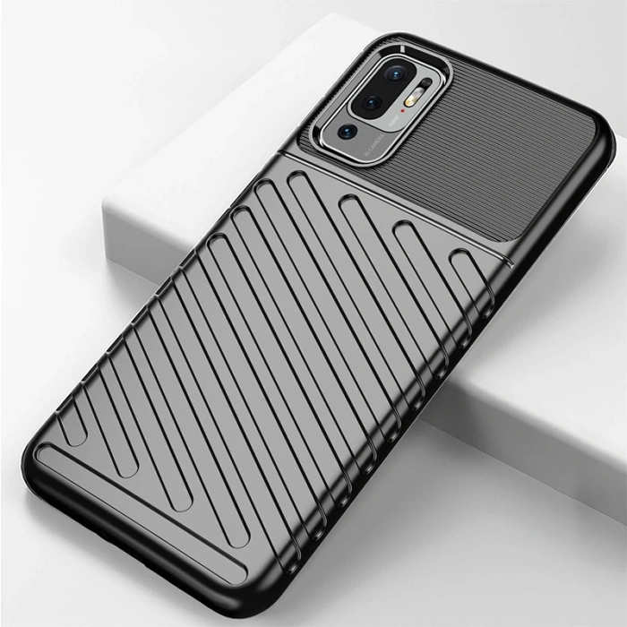 Thunder Case elastyczne pancerne etui pokrowiec Xiaomi Redmi Note 10 5G / Poco M3 Pro niebieski