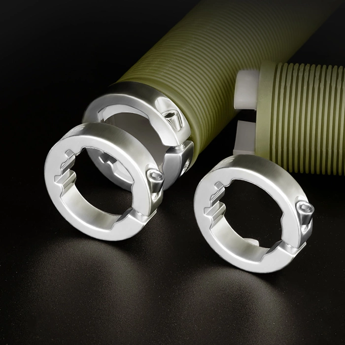 Gripy rowerowe Rockbros chwyty skręcane antypoślizgowe - niebieskie