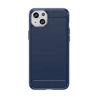 Etui Elastyczne etui wzór karbon do iPhone 15 Plus Carbon Case - niebieskie Case