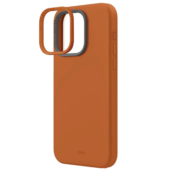Etui UNIQ etui Lino Hue iPhone 15 Pro Max 6.7" Magclick Charging pomarańczowy/sunset orange Case