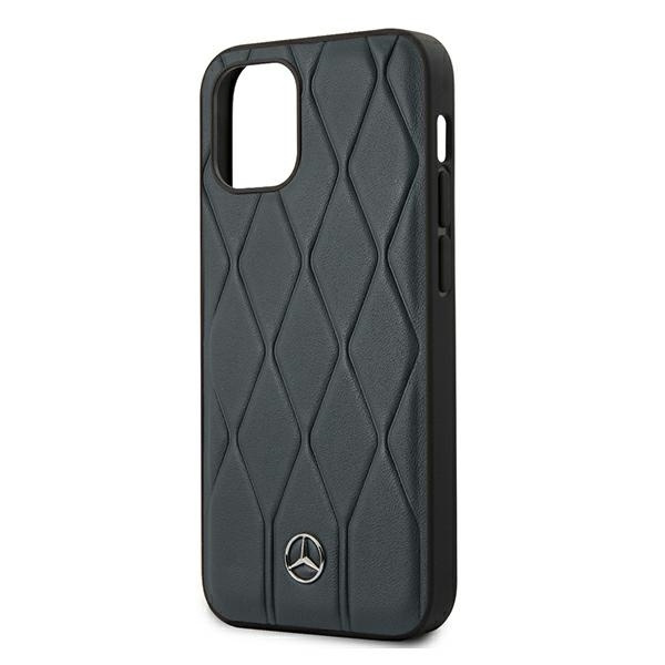 Etui Mercedes Apple iPhone 12 Mini Wave Line Niebieski Case