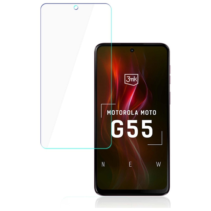 Folia antymikrobowa 3MK SilverProtect+   montowana na mokro do Motorola Moto G55 5G