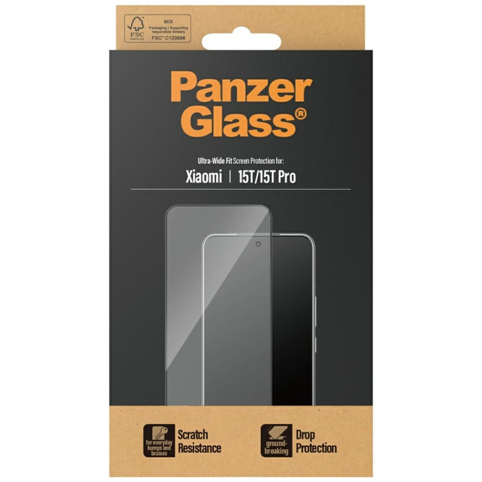 Szkło hartowane PanzerGlass Ultra-Wide   Fit do Xiaomi 15T / 15T Pro
