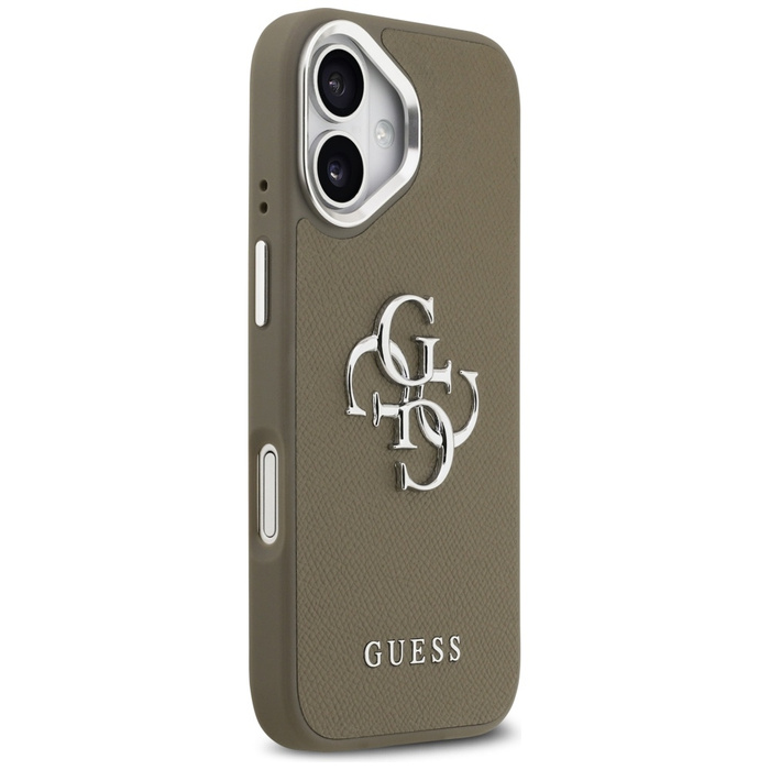 Etui Guess Grained Big 4G Classic Logo   do iPhone 17 brązowy