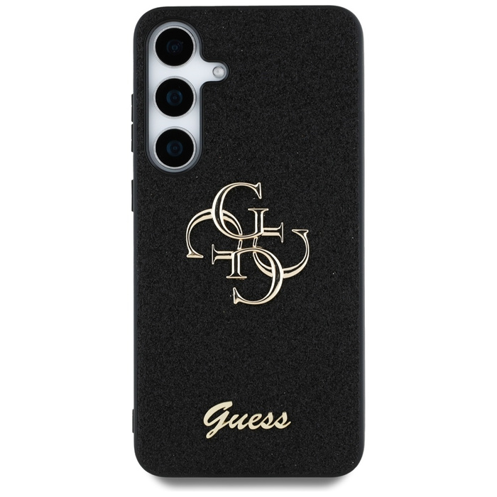 Etui Guess Fixed Glitter Big 4G Metal     Logo do Samsung Galaxy S25+ czarny
