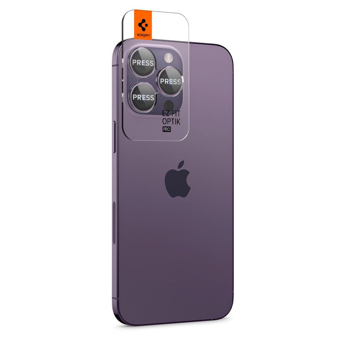 OSŁONA APARATU SPIGEN OPTIK.TR ”EZ FIT” 2-PACK IPHONE 14 PRO / 14 PRO MAX DEEP PURPLE