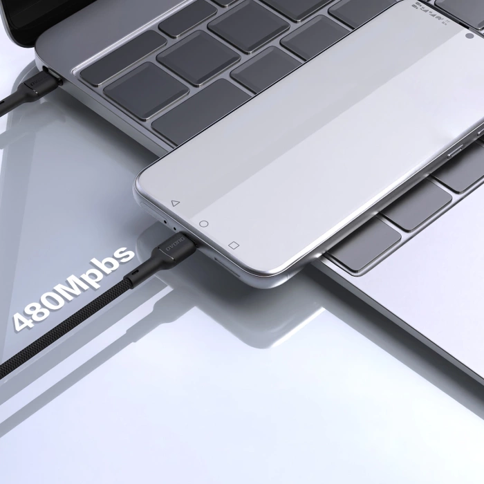 Kabel Dudao L9C 65W USB-C - USB-C 1m - czarny