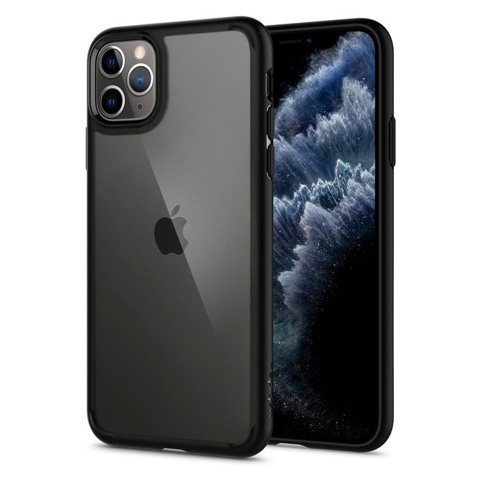 Etui Spigen iPhone 11 Pro Ultra Hybrid Czarne Black Case Apple