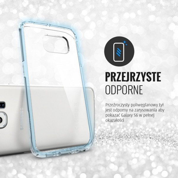 Etui SPIGEN Ultra Hybrid Samsung Galaxy S6 Edge Przezroczyste Clear Przezroczysty Case