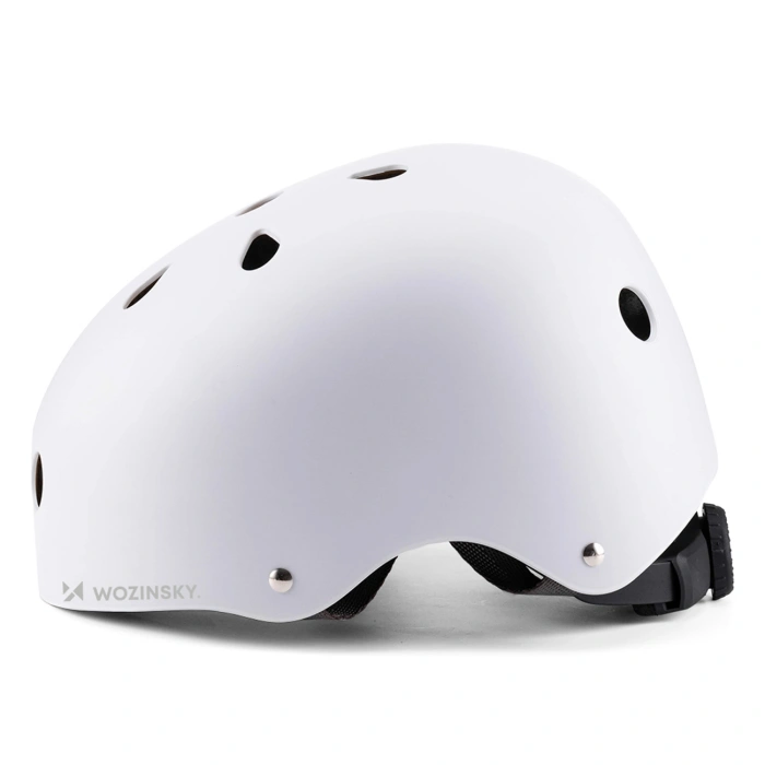 Kask rowerowy BMX/hulajnoga Wozinsky lekki S - biały