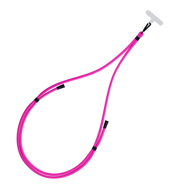 3MK EasyClip Pink (black) Smycz do telefonu