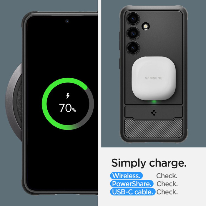 Etui Spigen Rugged Armor Samsung Galaxy S24 Matte Black Case