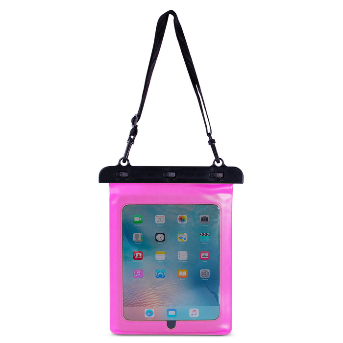 Wodoodporne etui do tabletu PVC - różowe