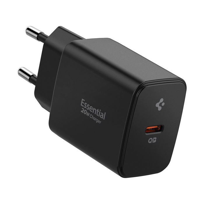 ŁADOWARKA SPIGEN ESSENTIAL EE201EU 1-PORT NETWORK CHARGER 20W CZARNA 