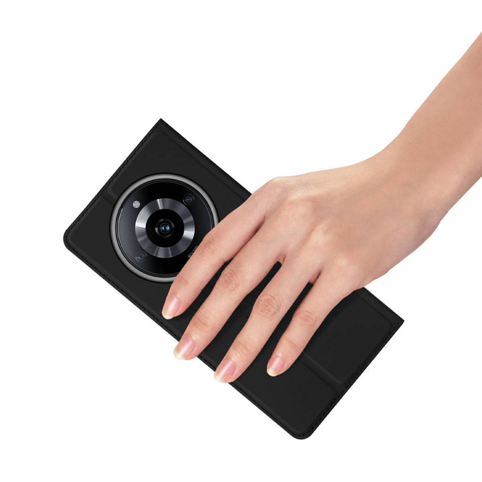 Etui Dux Ducis Skin Pro etui Realme 11 pokrowiec z klapką portfel na kartę podstawka czarne Case