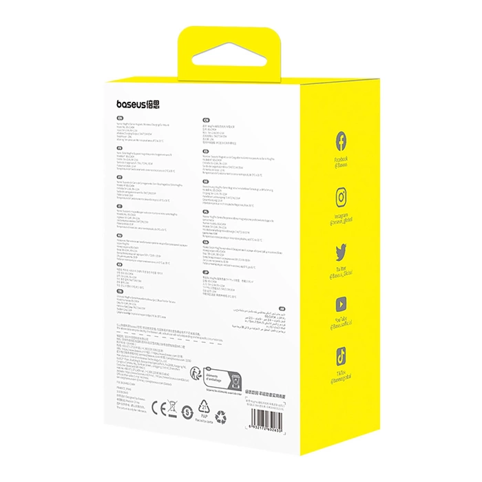 Samochodowy uchwyt  Baseus MagPro z ładowarką indukcyjną  15W Qi2.0 (czarny)