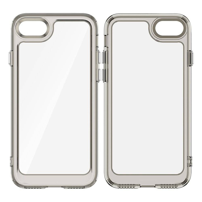 Outer Space Case etui do iPhone SE 2022 / SE 2020 / iPhone 8 / iPhone 7 sztywny pokrowiec z żelową ramką czerwony