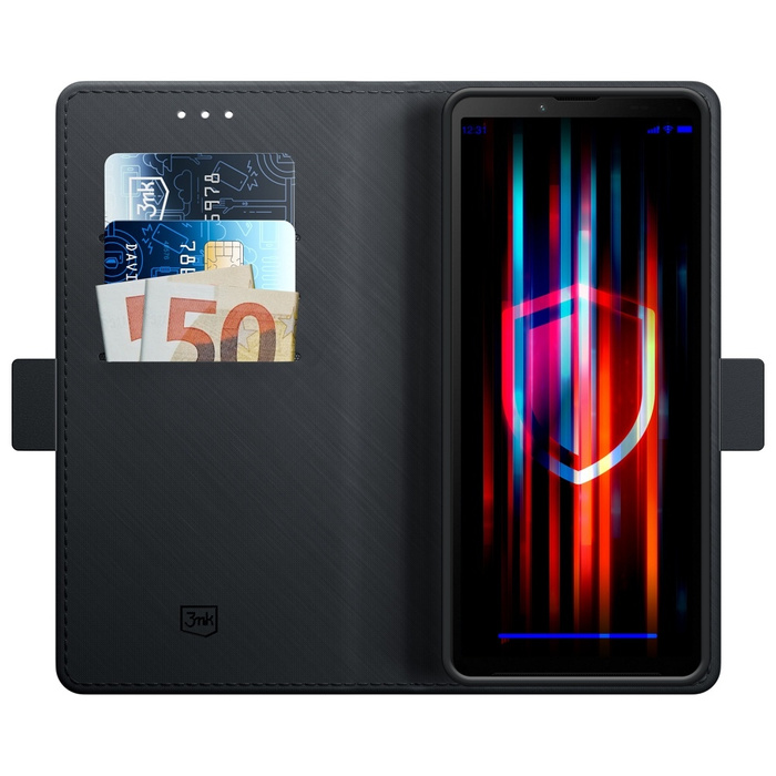 Etui 3MK Wallet Case do Sony Xperia 10    V czarny