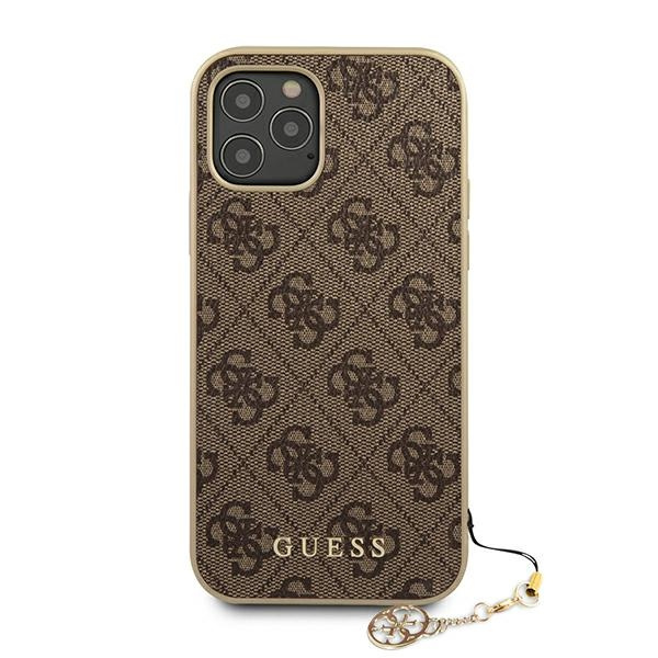 Etui GUESS Apple iPhone 12 Pro Max 4G Charms Collection Brązowy Hardcase 
