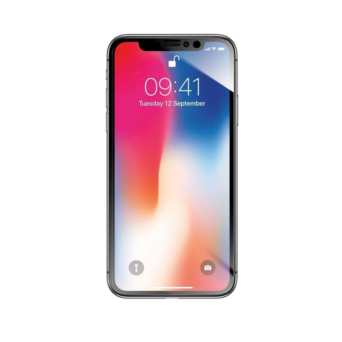 Szkło hybrydowe do iPhone X /XS Forcell Flexible 5D czarne