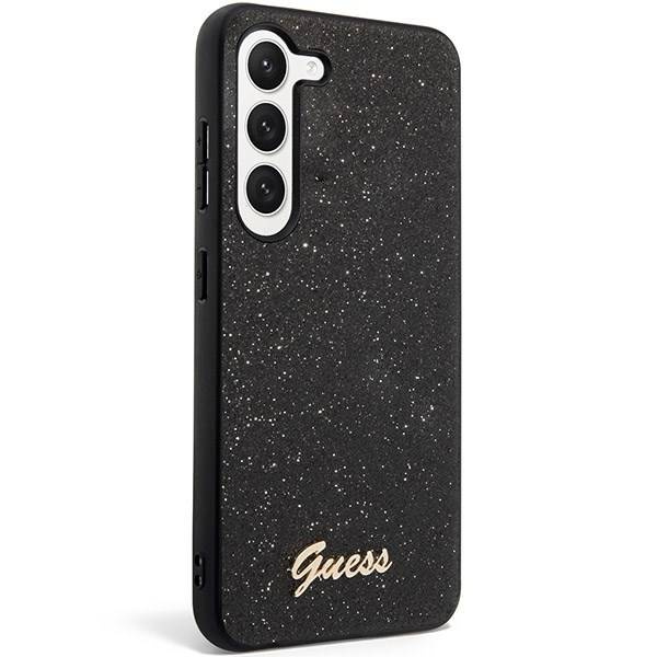 Etui Guess GUHCS23MHGGSHK S23 Plus S916 czarny/black hard case Glitter Script