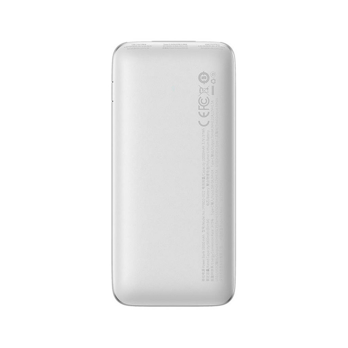 Baseus Bipow Pro powerbank 10000mAh 22.5W + kabel USB 3A 0.3m biały (PPBD040002)