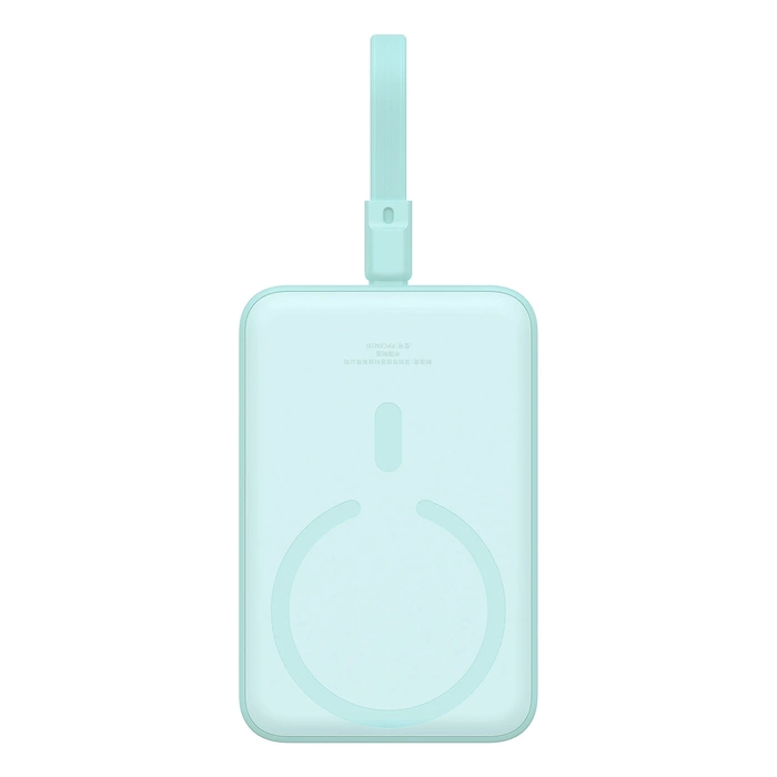 Powerbank Baseus Magnetic Mini MagSafe 10000mAh 20W z wbudowanym kablem Lightning 0.3m Niebieski