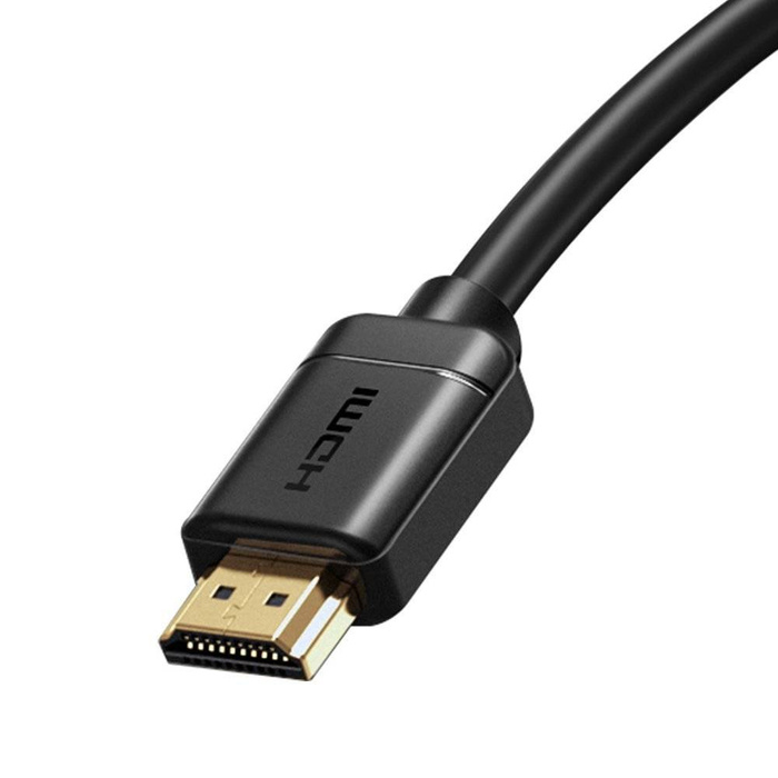 Baseus kabel przewód HDMI 2.0 4K 60 Hz 3D HDR 18 Gbps 2m czarny (CAKGQ-B01)