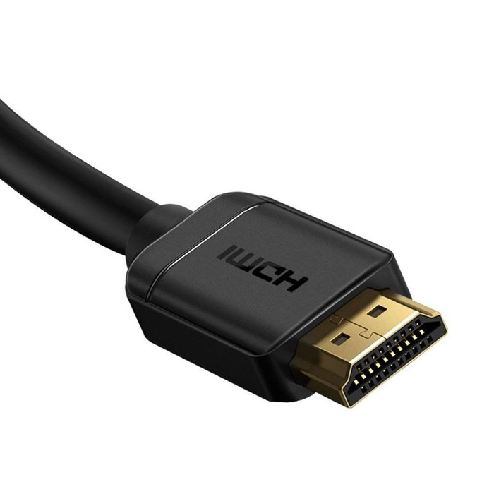 Baseus kabel przewód HDMI 2.0 4K 60 Hz 3D HDR 18 Gbps 1m czarny (CAKGQ-A01)